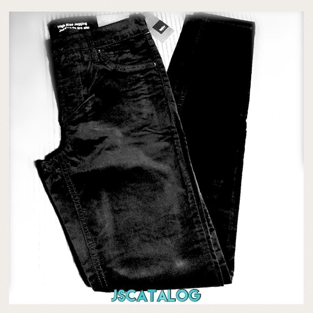 Mossimo Black Velvet Skinny Jeggings - Size 2